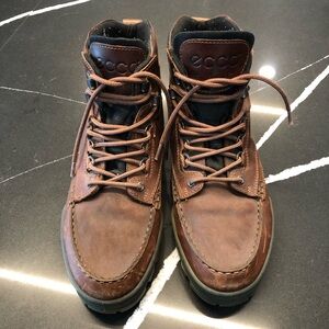 Ecco Men’s Goretex Track Boot Size 13 Brown Leather